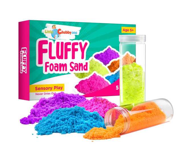 Fluffy Foam Sand Set - 5 Tubes