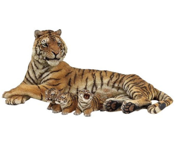 Nursing Tigress with cubs (2 figures)