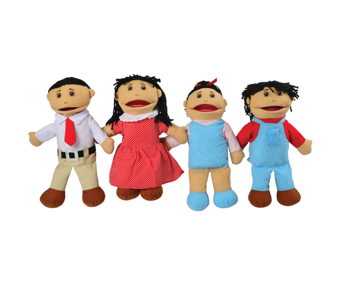 Asian Family Puppets