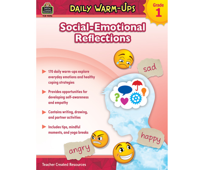 Daily Warm-Ups: Social-Emotional Reflections Workbook - 1st Grade