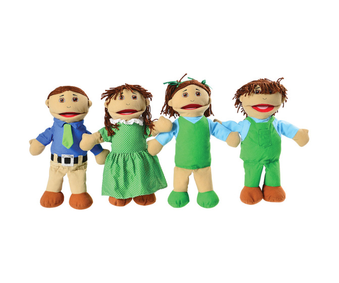 Hispanic Family Puppets