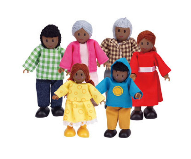 African American Doll Family (6 Piece)