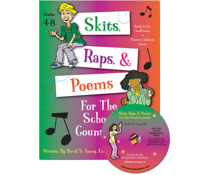 Skits Raps & Poems for the School Counselor with CD (Grades 4-8)