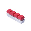4x1 Stick Mechanical Fidget Keychain - Clicky - Bold Red