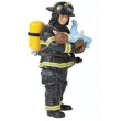 Fireman holding Baby