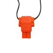 Robot Pendant Chew Necklace - Orange