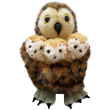Mother Owl with Babies Hideaway Puppet