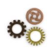 Miniature Gears (set of 3 assorted)