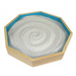 Octagonal Wooden Sand Tray with Lid