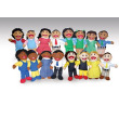 Ethnically Diverse Family Puppet Set (16 Puppets)