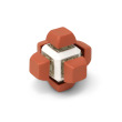 Mechanical Fidget Cube - Clicky - Pastel Red