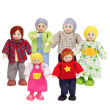 Caucasian Doll Family (6 Piece)