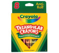 Crayola Triangular Crayons - 8 pc
