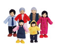 Asian Doll Family (6 Piece)