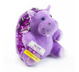 Hope the Hippo: Mini Weighted Sequin Pet