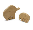 Wooden Elephant Family