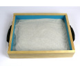 WAREHOUSE DEAL: Portable Wooden Sand Tray with Lid