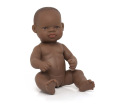 Anatomically Correct Newborn African Boy Doll