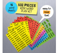Poetry Tiles Kids Word Play Kit - 632 Word Magnets