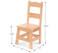 Solid Wood Kids Chairs - set of 2