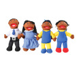 African American Family Puppets