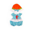 Anatomically Correct Newborn Clothes - Romper with Hat Set