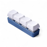 Silent Fidget Stick Keychain - Blue