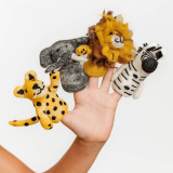 Safari Friends Finger Puppets (set of 4)