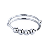 Anti-Anxiety Fidget Ring - Silver