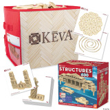 KEVA Structures: 600 Plank Set with Bonus Planks & Storage Bin 